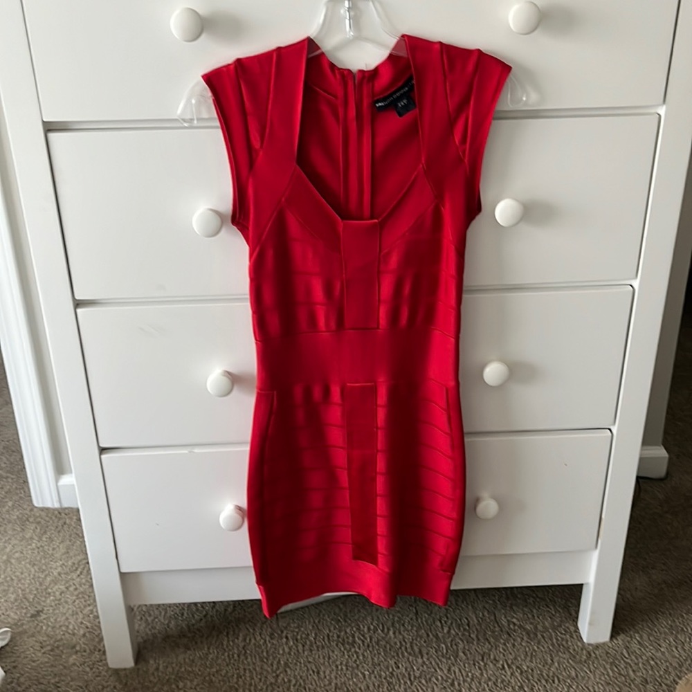 French Connection red dress